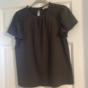 Loft.  Shortsleeve blouse.